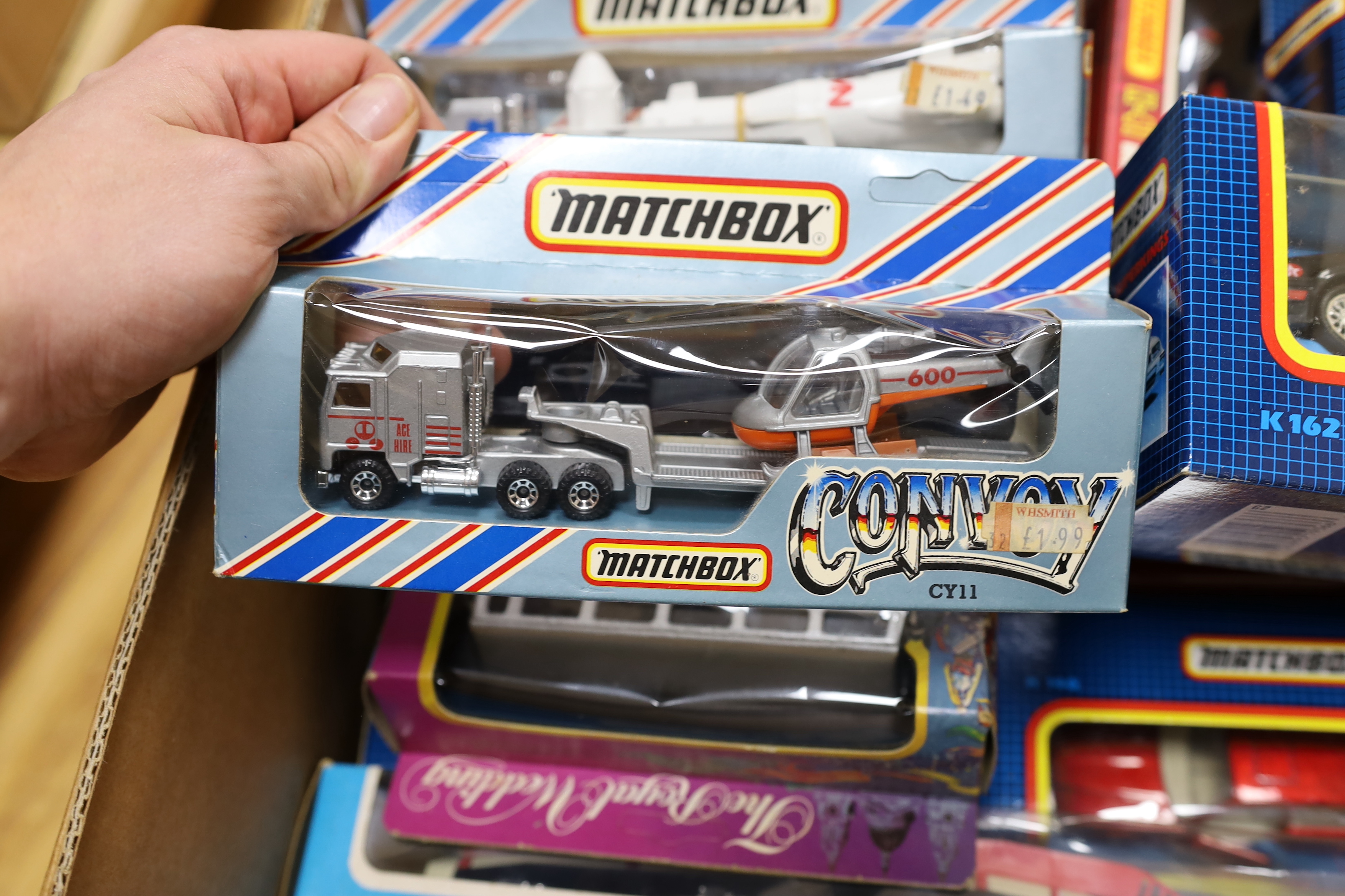 1970s boxed Matchbox diecast vehicles (27), from the Convoy series, Speed Kings, Super Kings, etc.